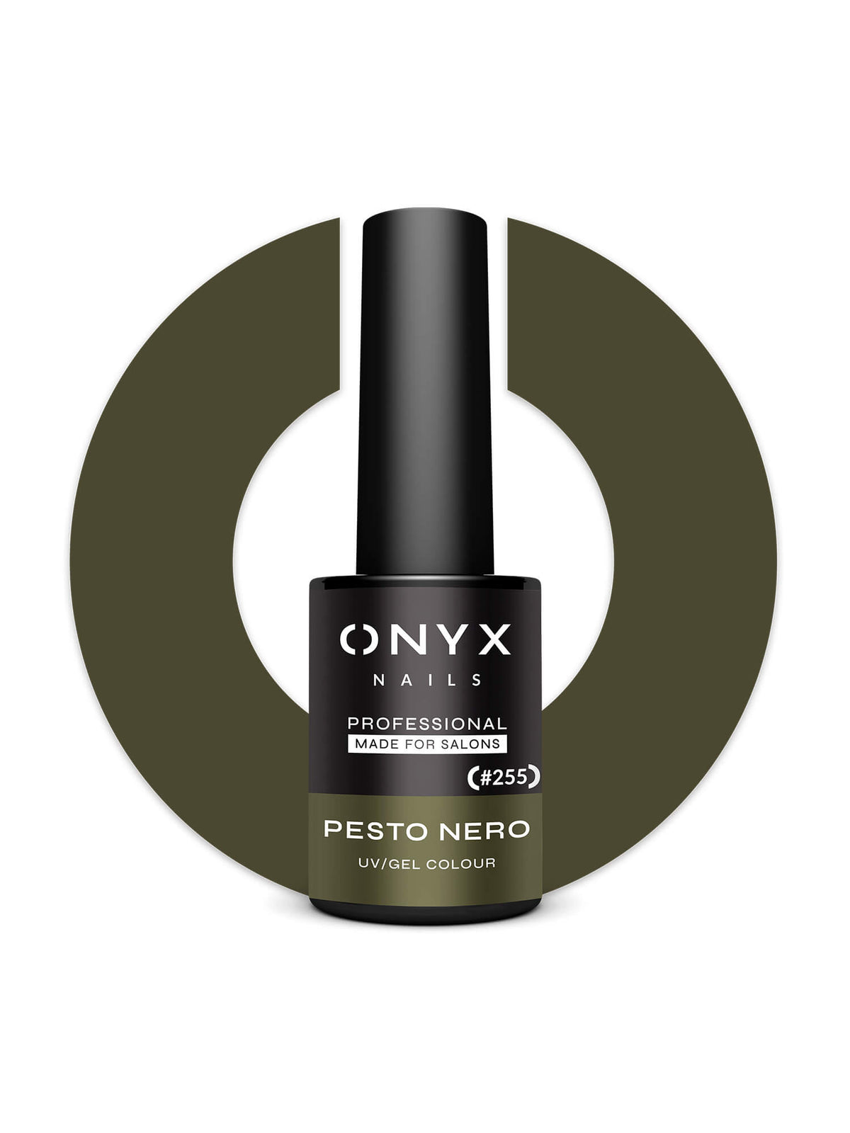 Ημιμόνιμο βερνίκι 255 - Pesto Nero 7ml