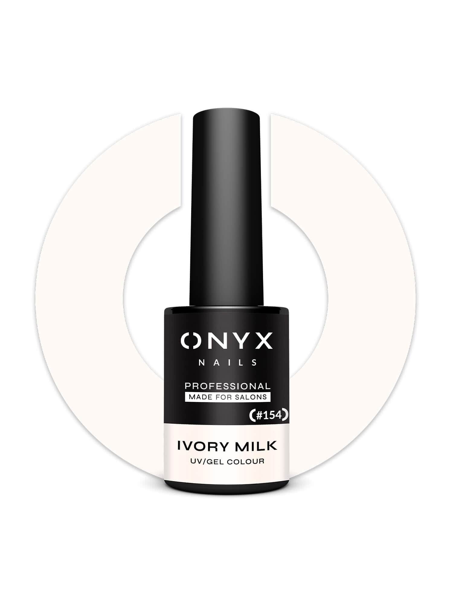 Onyx Nails Ημιμόνιμο βερνίκι 154 Ivory Milk 7ml