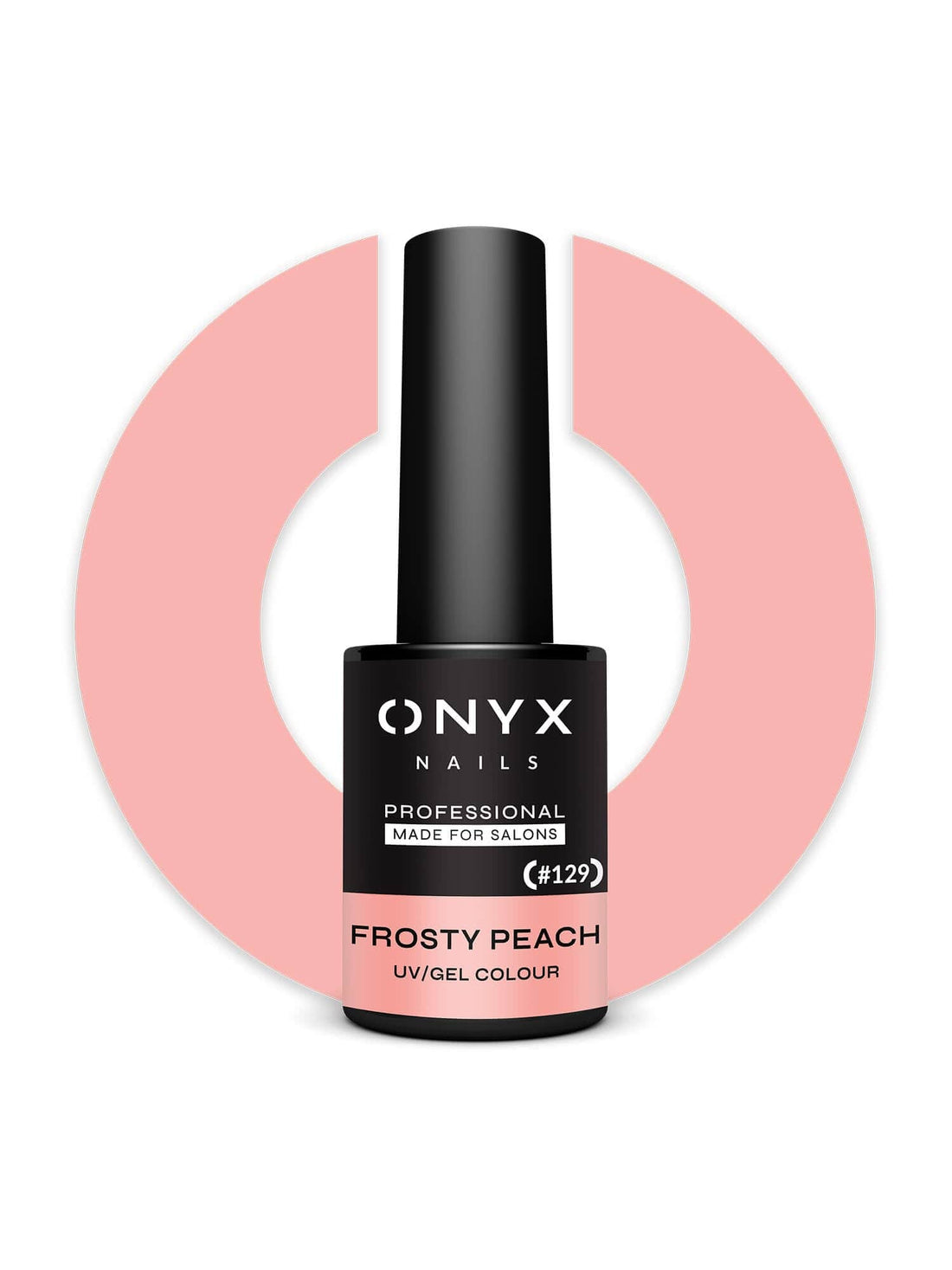 Onyx Nails Ημιμόνιμο βερνίκι 129 Frosty Peach 7 ml
