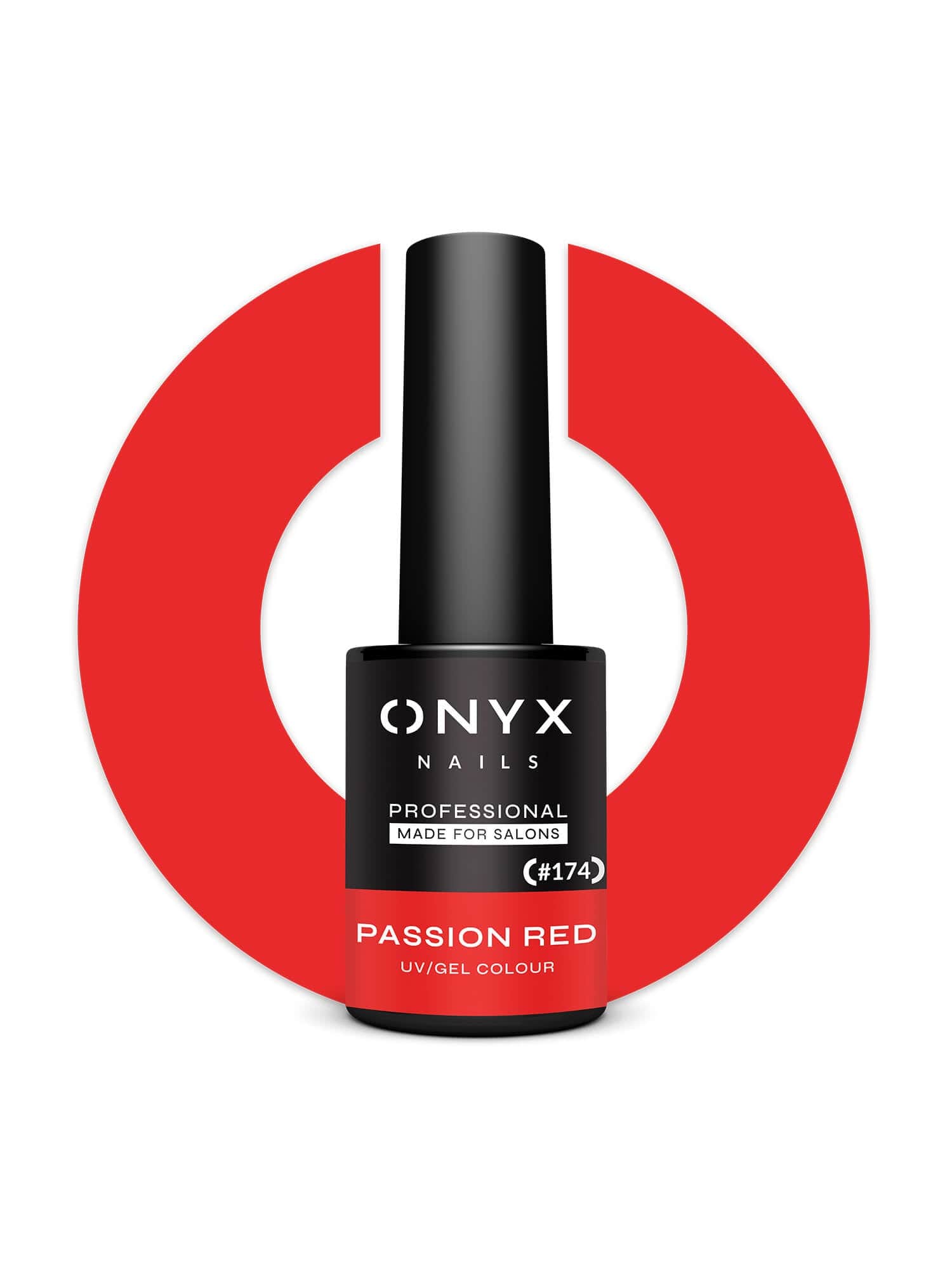 Onyx Nails Ημιμόνιμο βερνίκι 174 Passion Red 7 ml