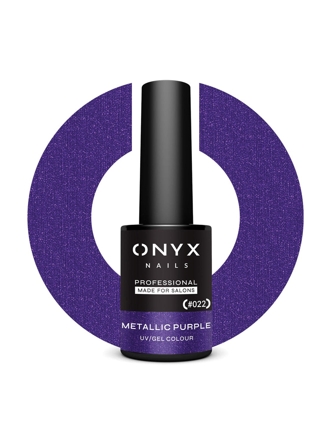 Onyx Nails Ημιμόνιμο βερνίκι 022 Metallic Purple 7 ml