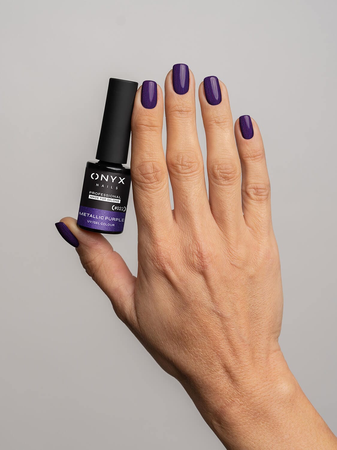 Onyx Nails Ημιμόνιμο βερνίκι 022 Metallic Purple 7 ml