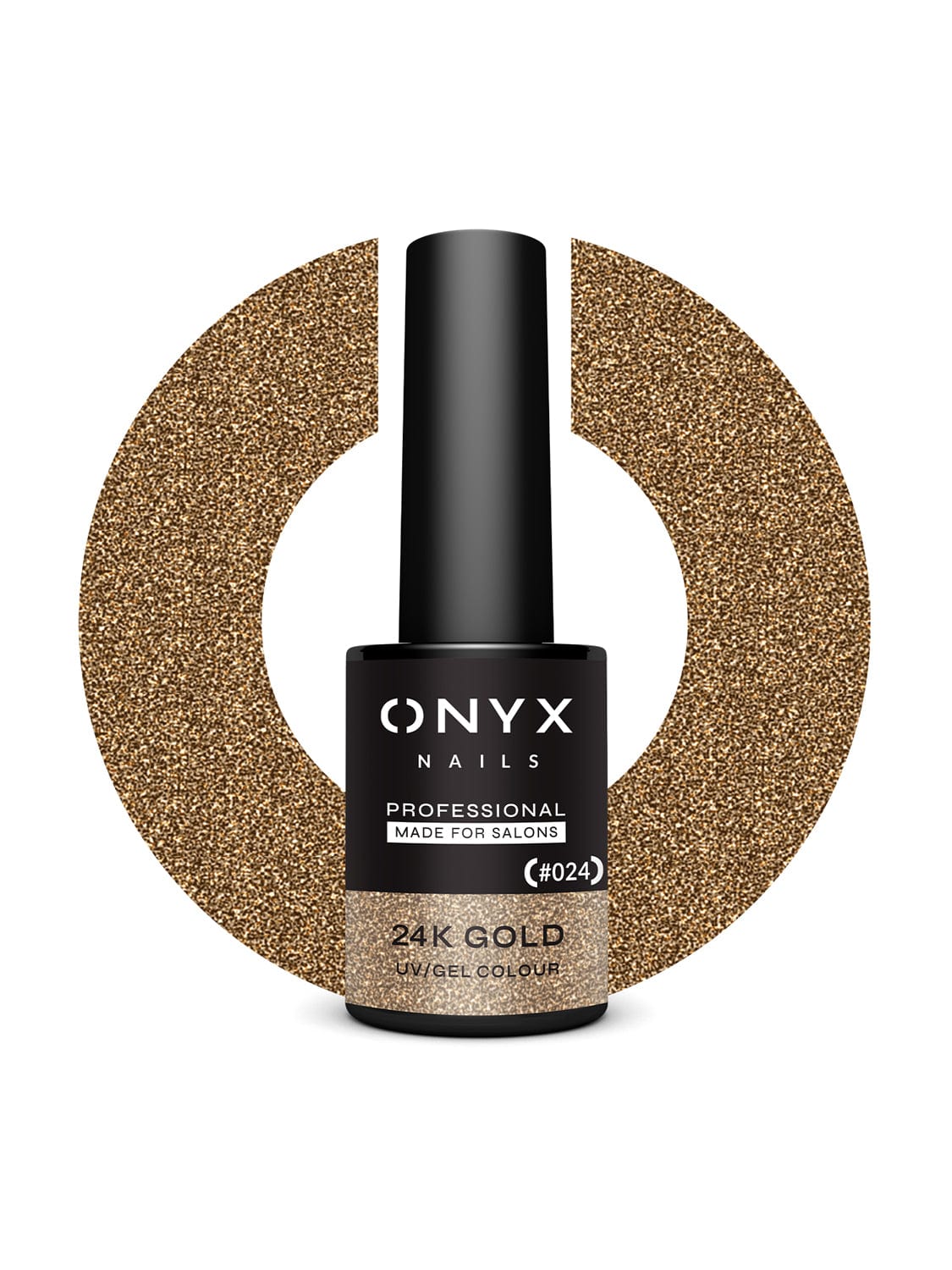 Onyx Nails Ημιμόνιμο βερνίκι 024 24K Gold 7 ml