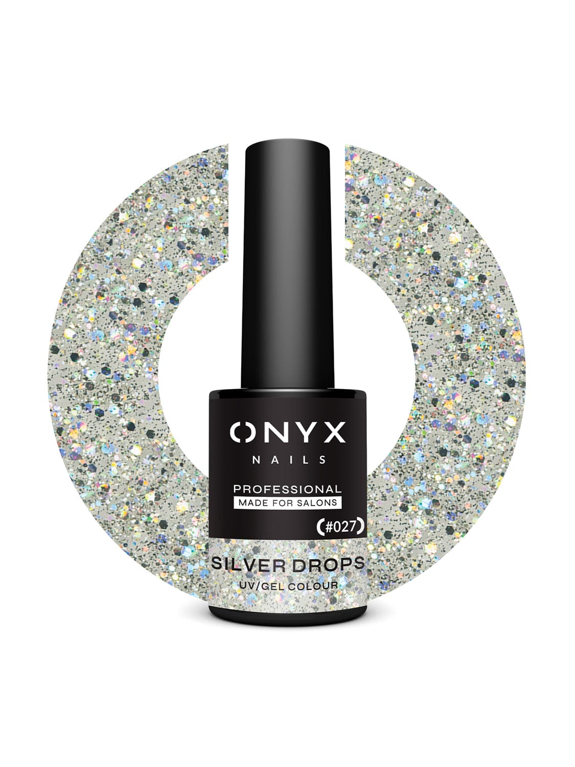 Onyx Nails Ημιμόνιμο βερνίκι 027 Silver Drops 7 ml