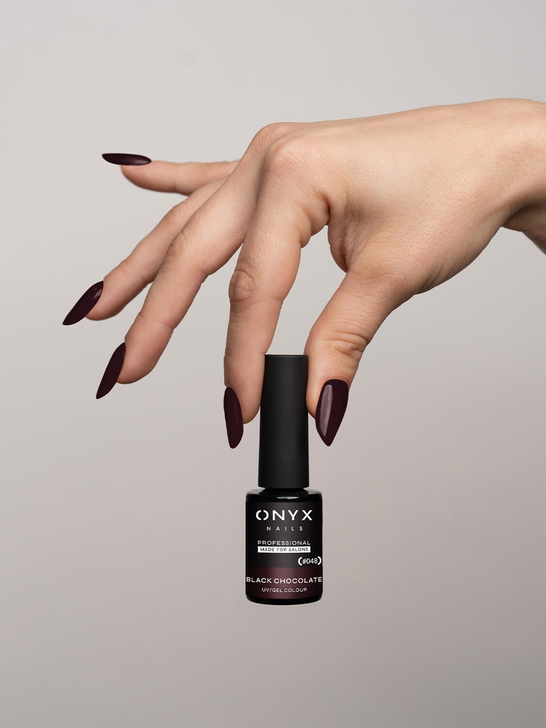 Onyx Nails Ημιμόνιμο βερνίκι 048 Black Chocolate 7 ml