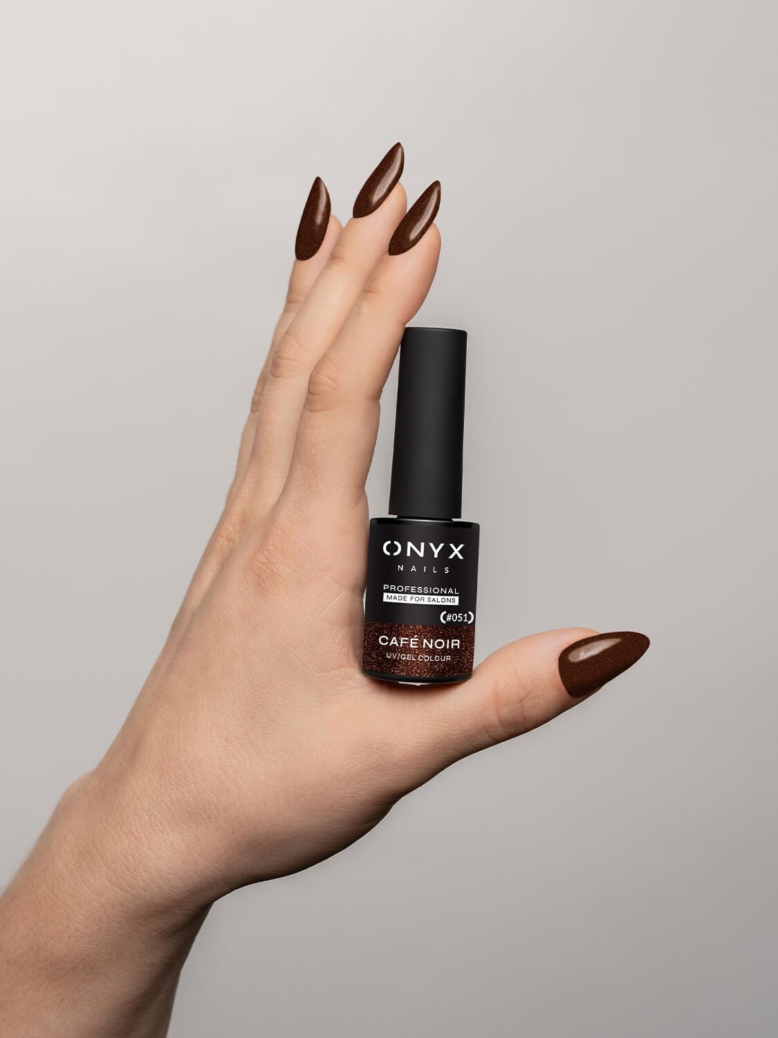 Onyx Nails Ημιμόνιμο βερνίκι 051 Café Noir 7 ml