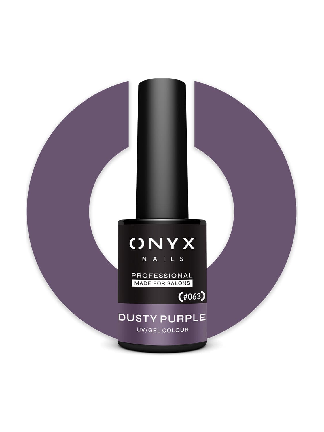 Onyx Nails Ημιμόνιμο βερνίκι 063 Dusty Purple 7 ml