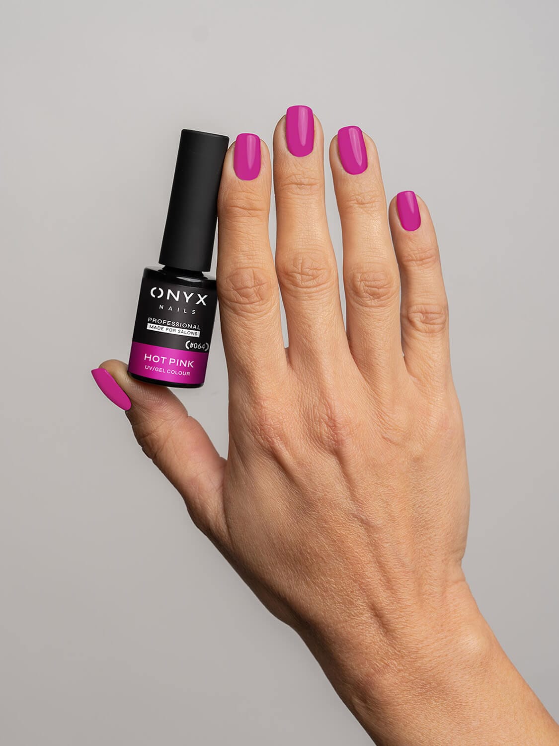 Onyx Nails Ημιμόνιμο βερνίκι 064 Hot Pink 7 ml