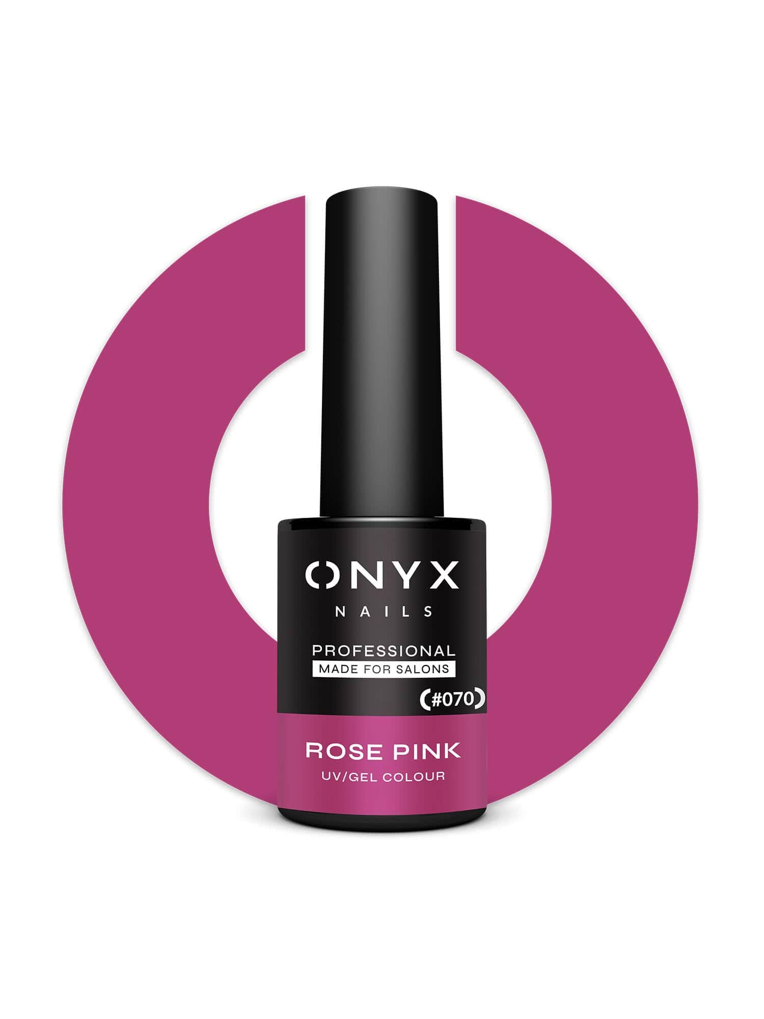 Onyx Nails Ημιμόνιμο βερνίκι 070 Rose Pink 7 ml