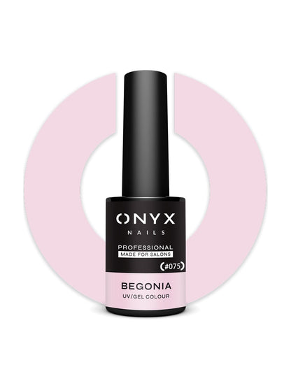 Onyx Nails Ημιμόνιμο βερνίκι 075 Begonia 7 ml