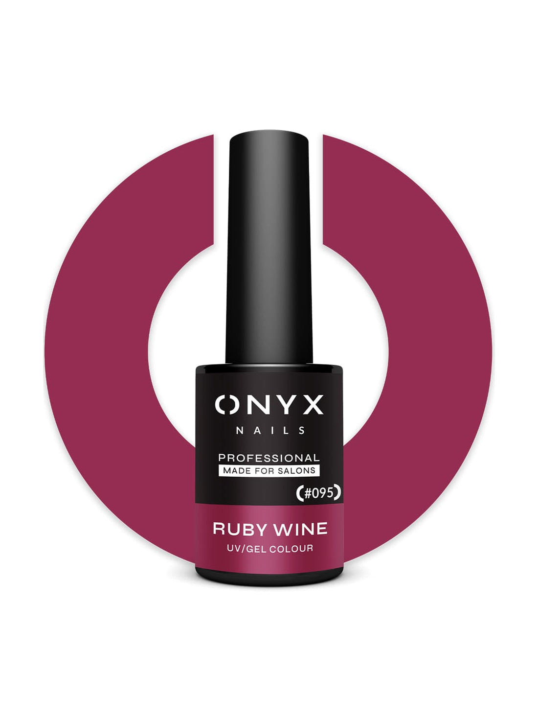 Onyx Nails Ημιμόνιμο βερνίκι 095 Ruby Wine 7 ml