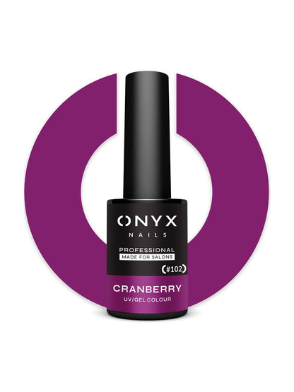 Onyx Nails Ημιμόνιμο βερνίκι 102 Cranberry 7 ml