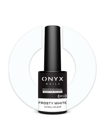 Onyx Nails Ημιμόνιμο βερνίκι 112 Frosty White 7 ml