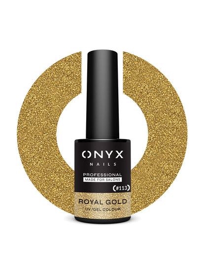 Onyx Nails Ημιμόνιμο βερνίκι 113 Royal Gold 7 ml