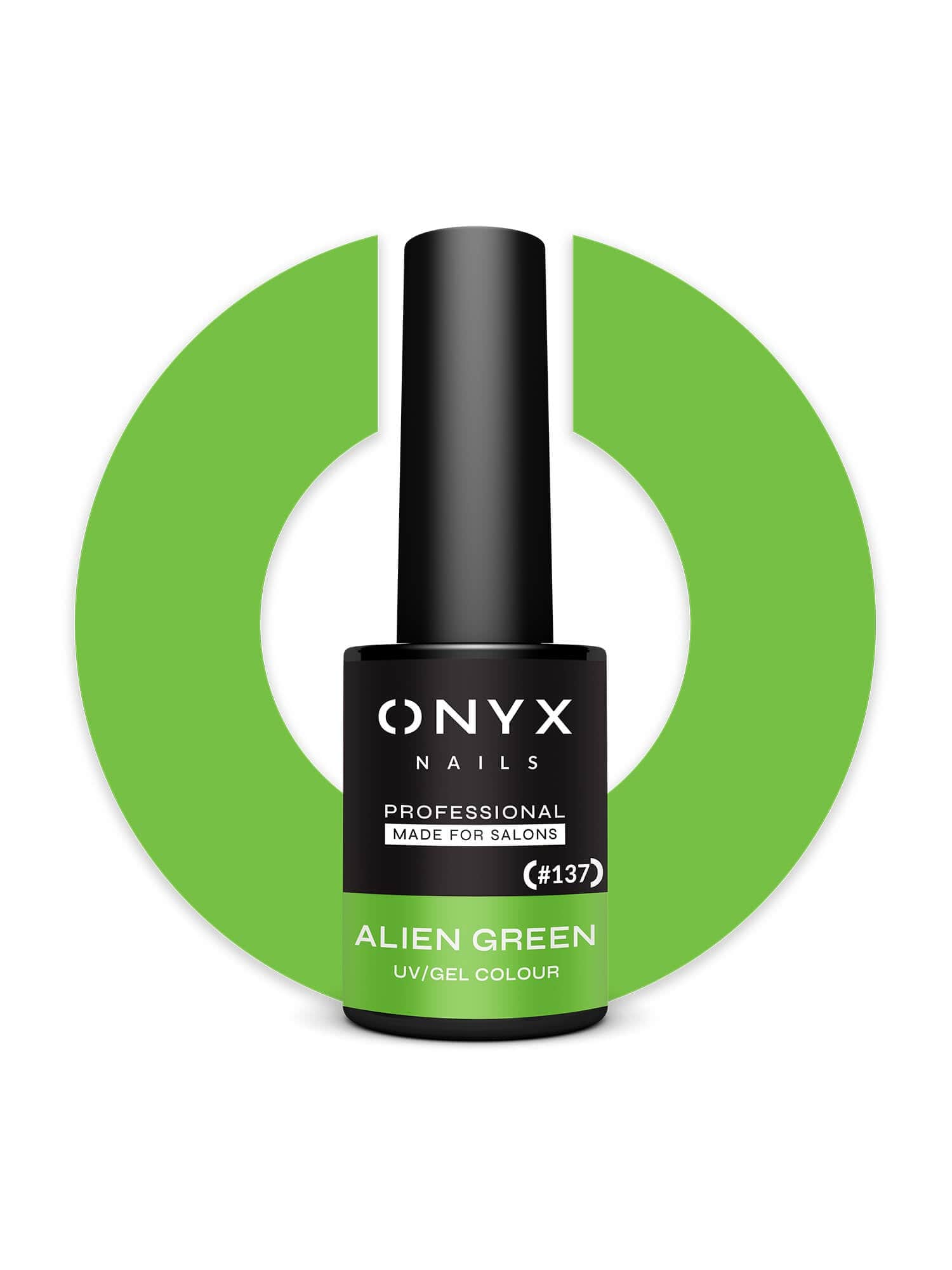 Onyx Nails Ημιμόνιμο βερνίκι 137 Alien Green 7 ml