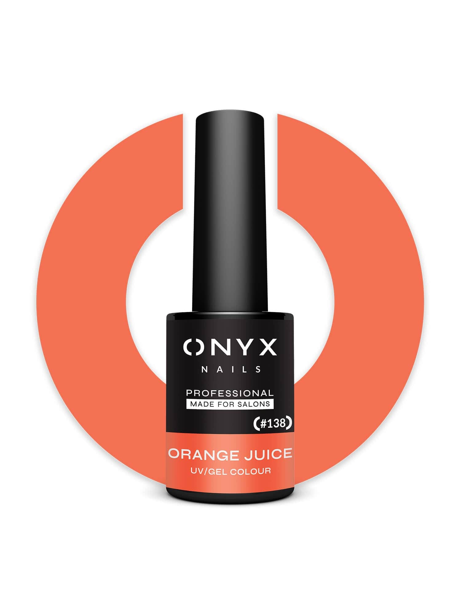 Onyx Nails Ημιμόνιμο βερνίκι 138 Orange Juice 7 ml