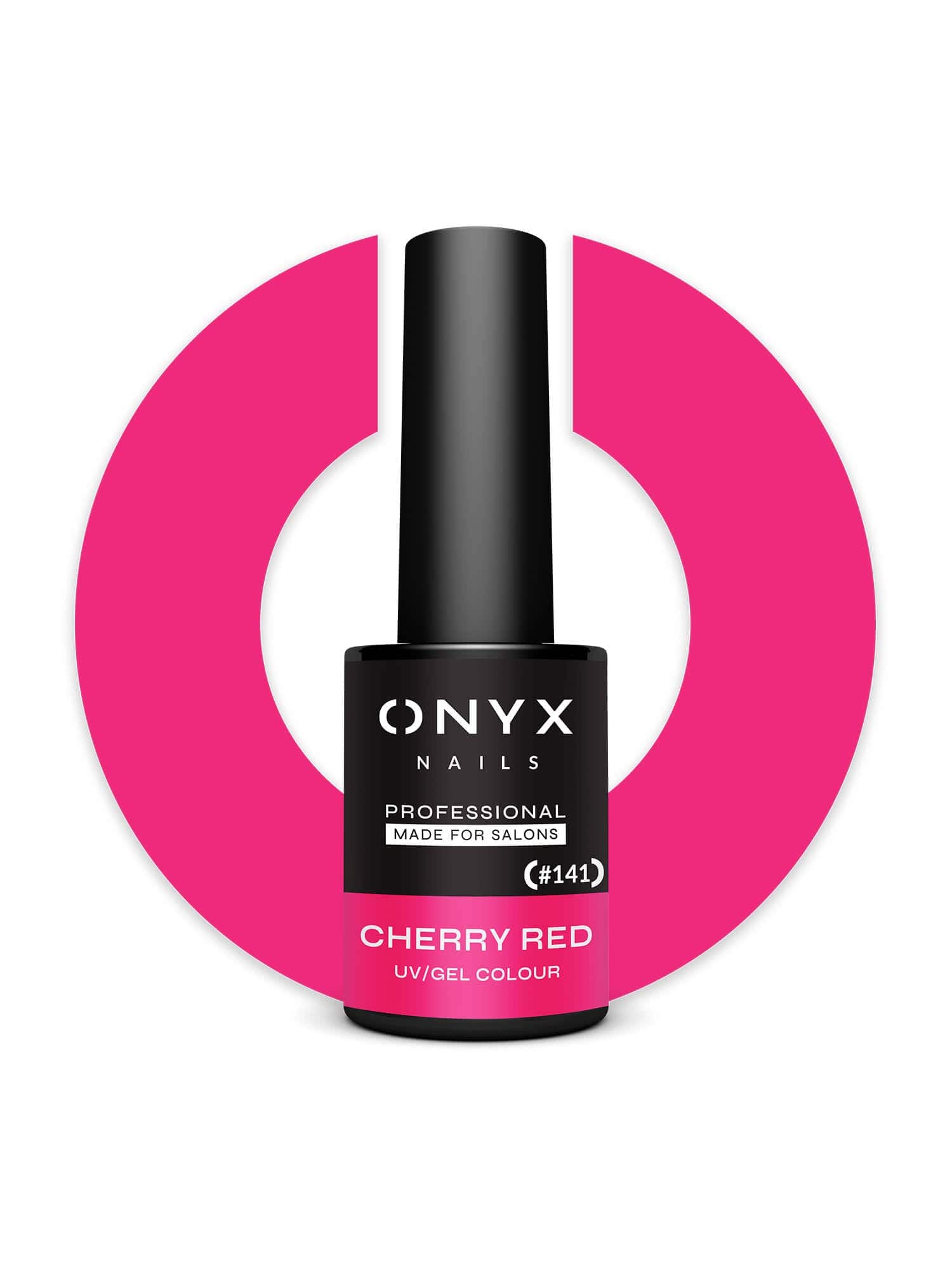 Onyx Nails Ημιμόνιμο βερνίκι 141 Cherry Red 7 ml