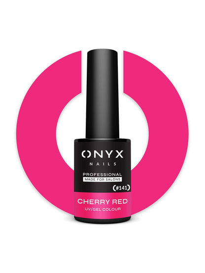 Onyx Nails Ημιμόνιμο βερνίκι 141 Cherry Red 7 ml