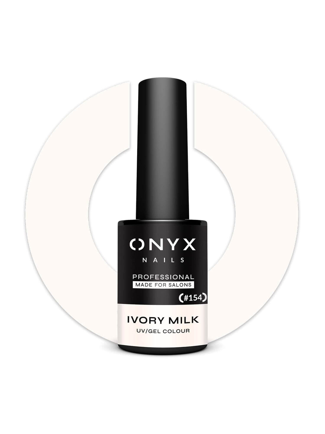 Onyx Nails Ημιμόνιμο βερνίκι 154 Ivory Milk 7ml