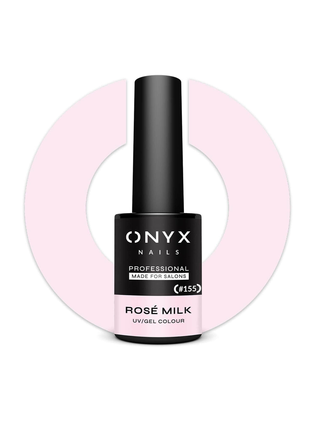 Onyx Nails Ημιμόνιμο βερνίκι 155 Rose Milk 7 ml