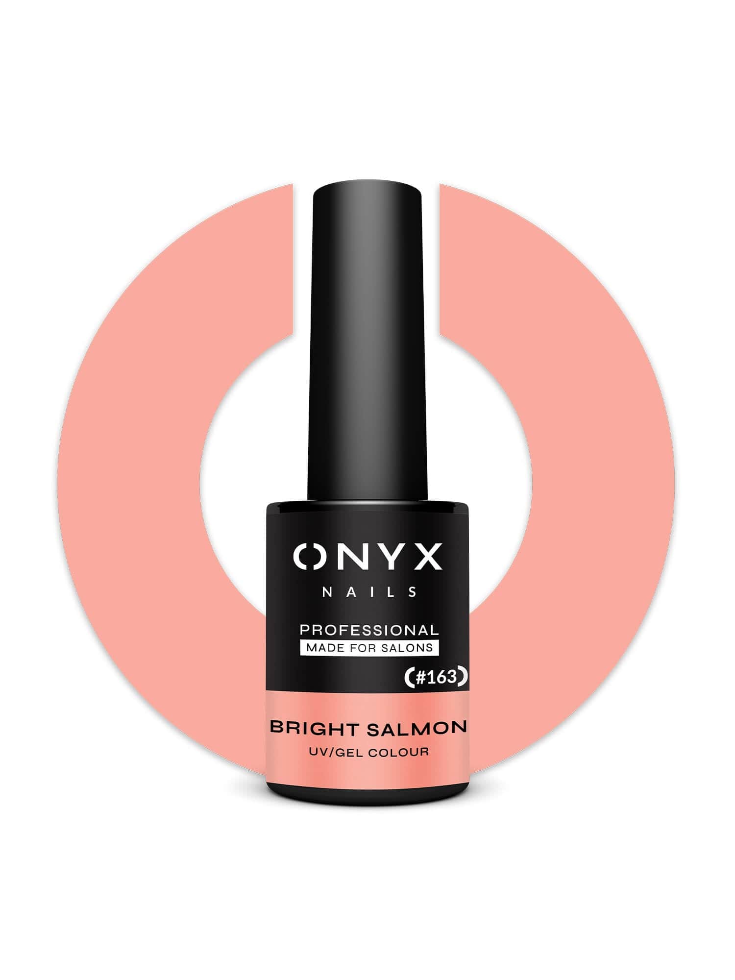 Onyx Nails Ημιμόνιμο βερνίκι 163 Bright Salmon 7 ml