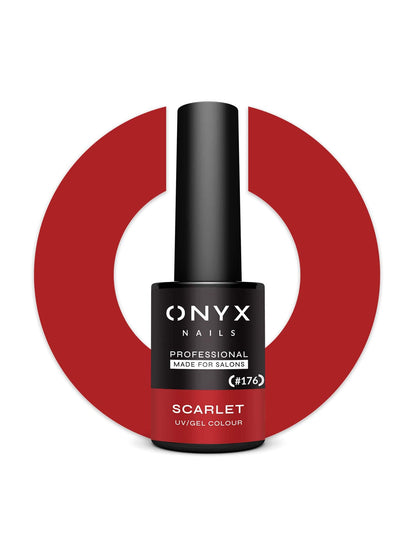 Onyx Nails Ημιμόνιμο βερνίκι 176 Scarlet 7 ml