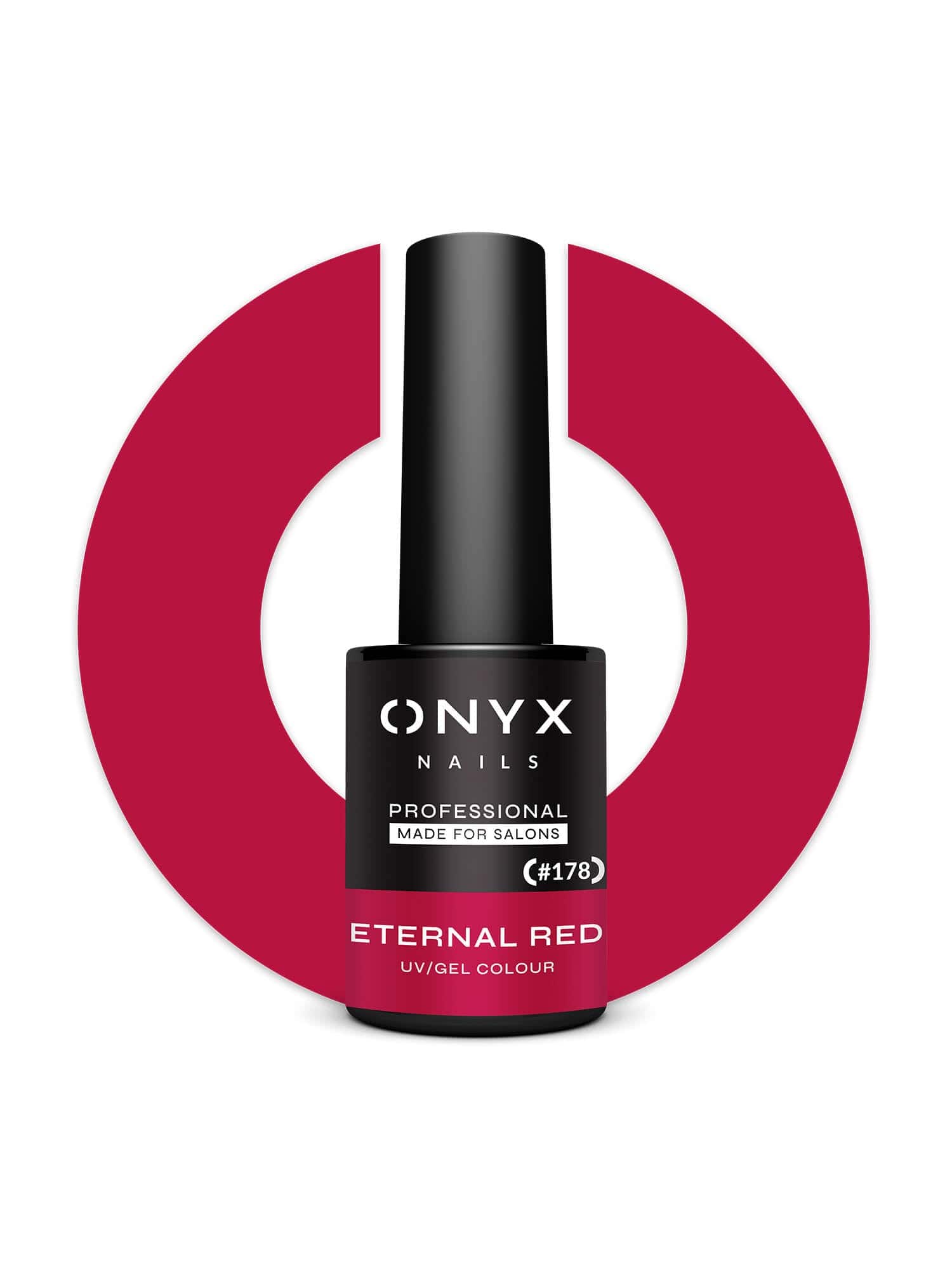 Onyx Nails Ημιμόνιμο βερνίκι 178 Eternal Red 7 ml