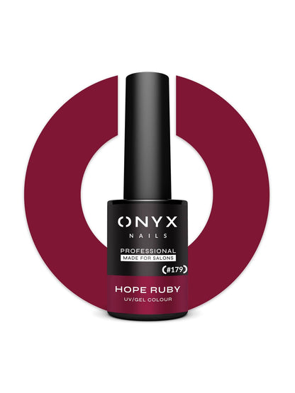 Onyx Nails Ημιμόνιμο βερνίκι 179 Hope Ruby 7 ml