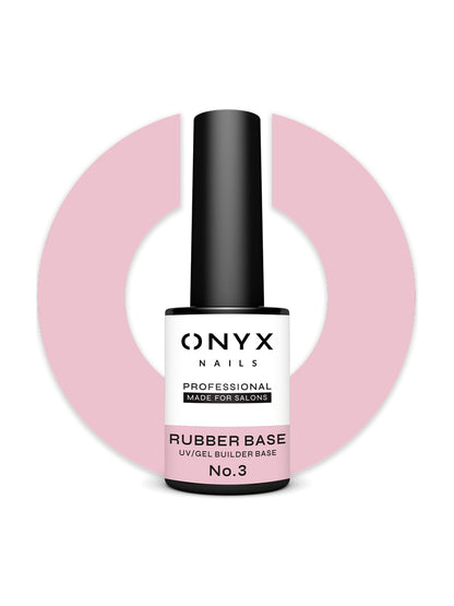 Onyx Nails Ενισχυμένη Βάση - Rubber Base - No.3 7 ml