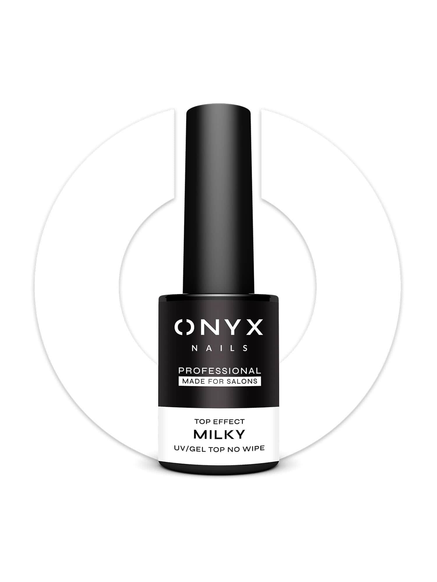 Onyx Nails Top Coat No Wipe Effect – T01 Milky 7 ml