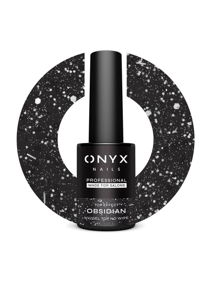 Onyx Nails Top Coat No Wipe Effect – T10 Obsidian 7 ml