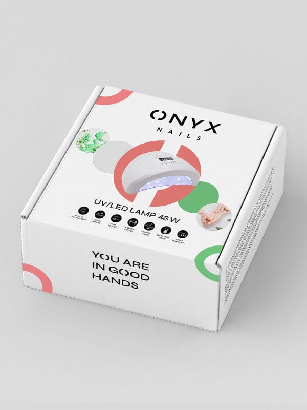 Onyx Nails Λάμπα πολυμερισμού UV/LED 24/48 W με οθόνη LCD